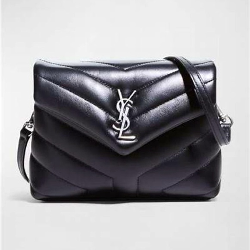 YSL Yves Saint Laurent Toy Lou Lou Loulou Quilted Leather Crossbody Purse